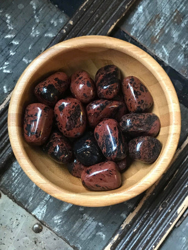 Trumlad sten -Mahogany Obsidian
